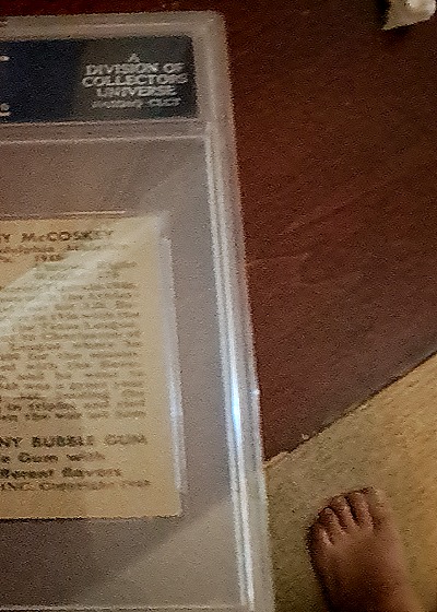 1940 Play Ball #12 Johnny McCosky — back