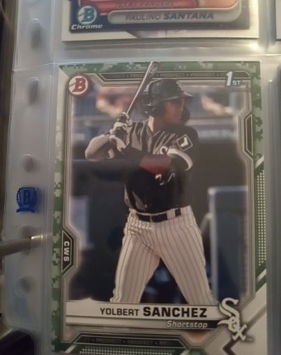 2021 Bowman Chrome Prospects #BCP-40 Yolbert Sanchez — front