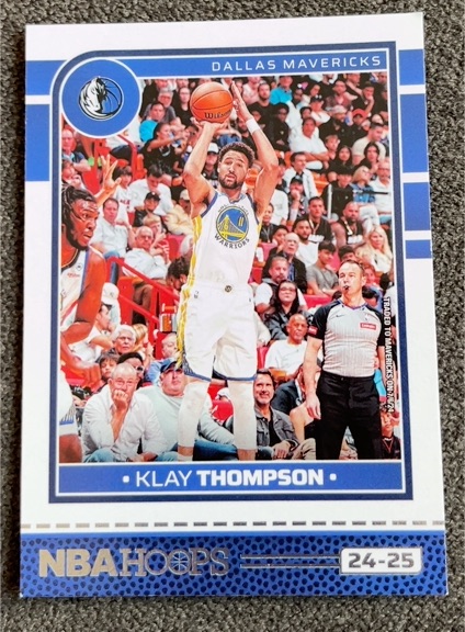 2024-25 Panini NBA Hoops #3 Klay Thompson Dallas Mavericks — front