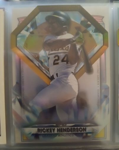 2022 Topps Diamond Greats Die-Cuts #DGDC-20 Rickey Henderson — front