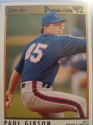1992 O-Pee-Chee Premier #174 Paul Gibson — front