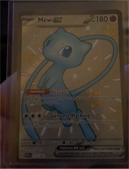 2023 Pokémon Scarlet & Violet Paldean Fates #216 Mew ex — front