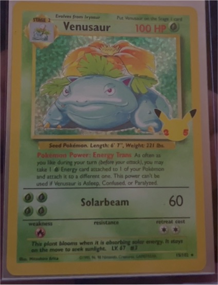 1999 Pokemon #15 Venusaur — front