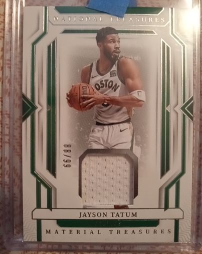 2023-24 Panini National Treasures #66 Jayson Tatum — front