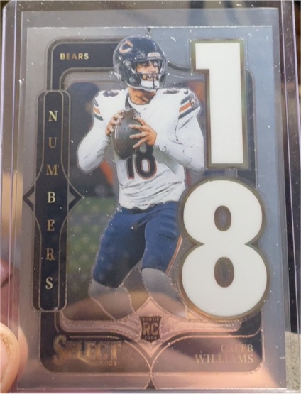 2024 Panini Select - Select Numbers Caleb Williams #19 (RC) — front