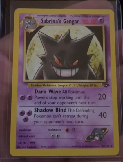 2000 Pokémon Gym Challenge #29 Sabrina's Gengar — front