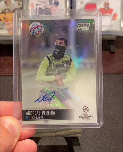 2020-21 Stadium Club Chrome UEFA Champions League #CA-AP Andreas Pereira — front