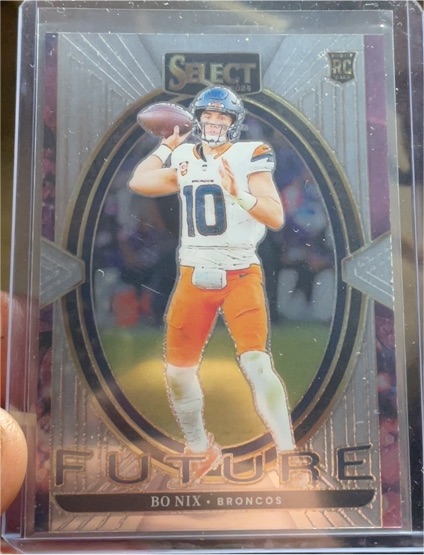 2024 Panini Select #7 Bo Nix Future Insert RC — front