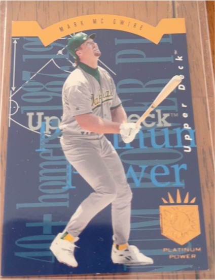 1993 Upper Deck SP Platinum Power #PP13 Mark McGwire — front