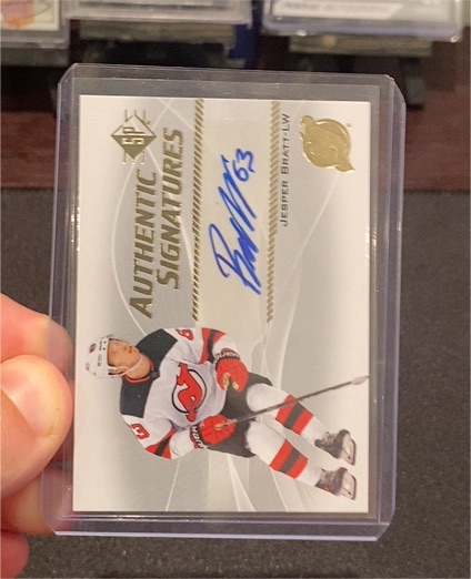 2021 Upper Deck Authentic Signatures Jesper Bratt — front