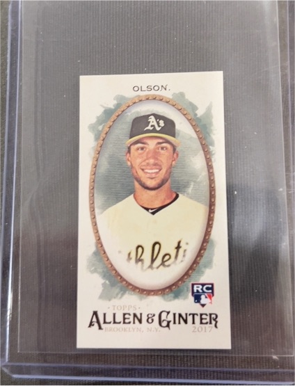 2017 Topps Allen & Ginter Mini #268 Matt Olson — front