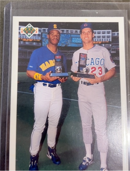 1991 Upper Deck Final Edition #79F Ken Griffey Jr. / Ryne Sandberg — front