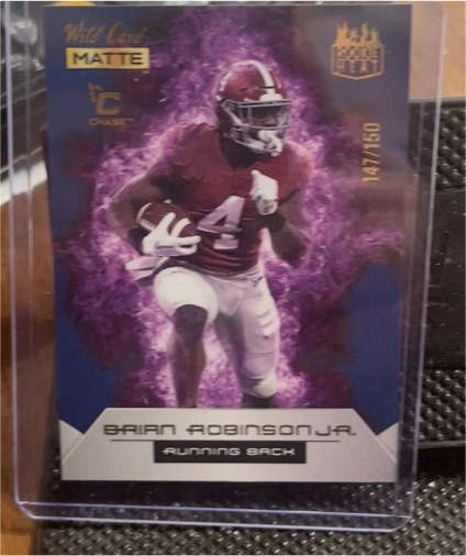 2022 Wild Card Matte Rookie Heat #RH-5 Brian Robinson Jr. — front