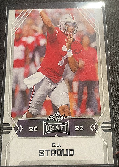 2022 Leaf Draft #03 C.J. Stroud — front