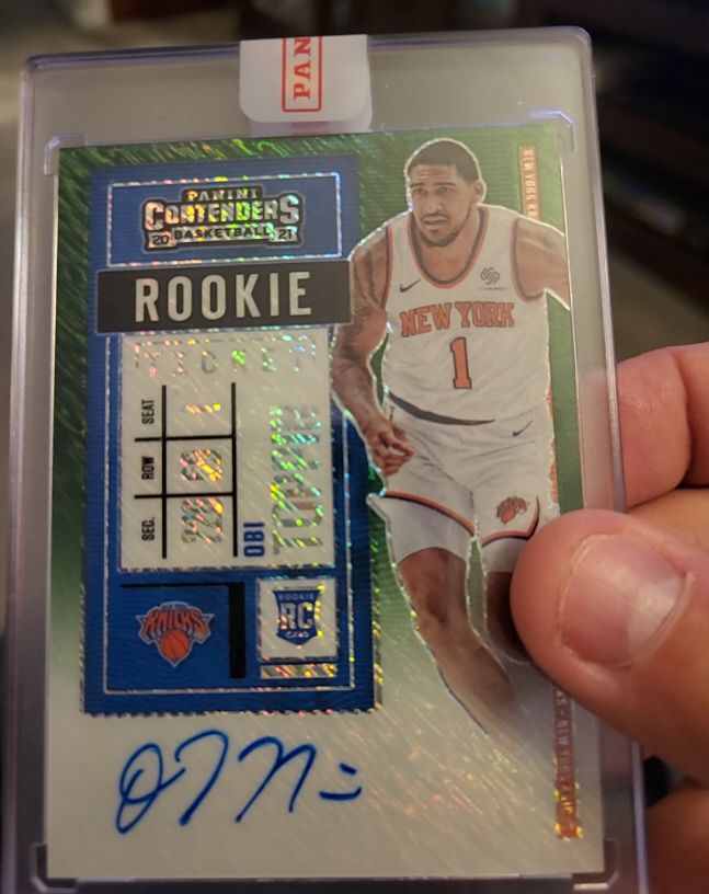 2020 Panini Contenders #180 Obi Toppin Rookie Ticket — front