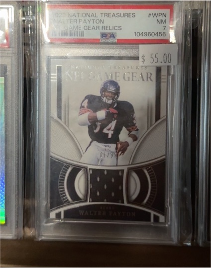 2022 Panini National Treasures #WPN Walter Payton NFL Game Gear Relics — front