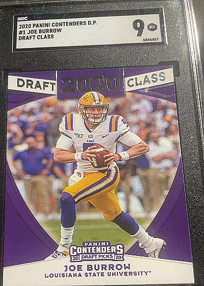 2020 Panini Contenders Draft Picks Draft Class #1 Joe Burrow — front