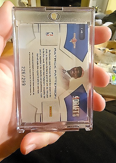 2010-11 Panini Prestige Basketball Draft NY 10 Patrick Patterson — back