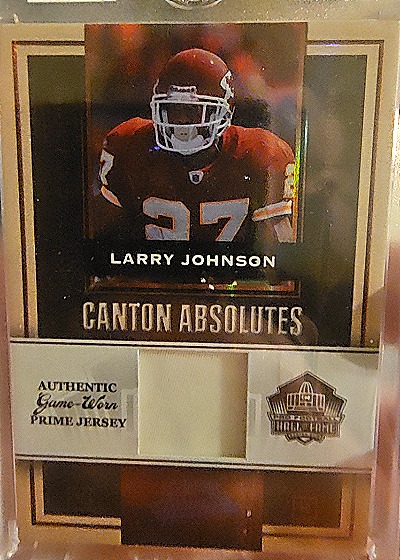 2007 Playoff Absolute Memorabilia #CA-27 Larry Johnson Canton Absolutes — front