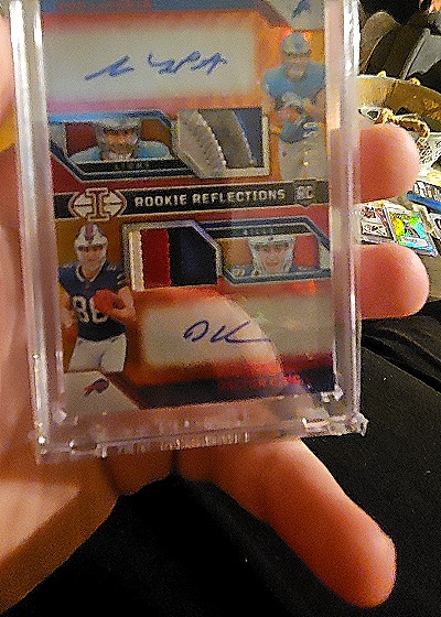 2023 Panini Illusions Rookie Reflections Dual Auto Bijan Robinson/Jahmyr Gibbs #RRA-DL — front