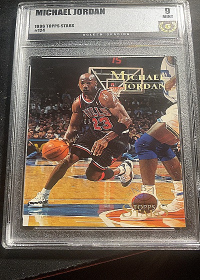 1996 Topps Stars #124 Michael Jordan — front