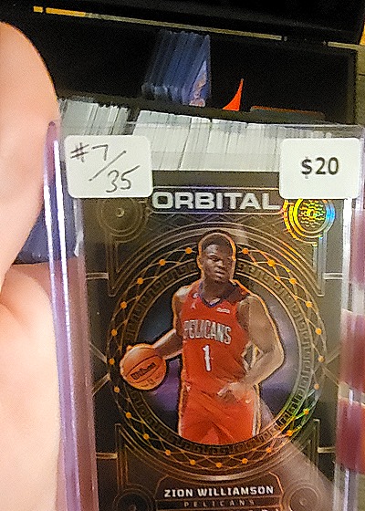2020 Panini Select Orbital #7 Zion Williamson — front