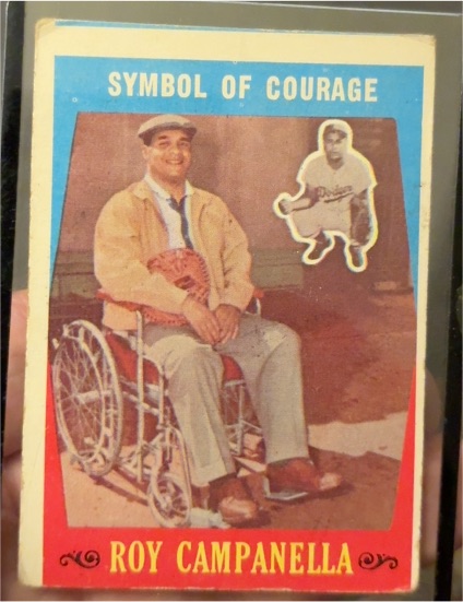 1959 Topps #550 Roy Campanella Symbol of Courage — front