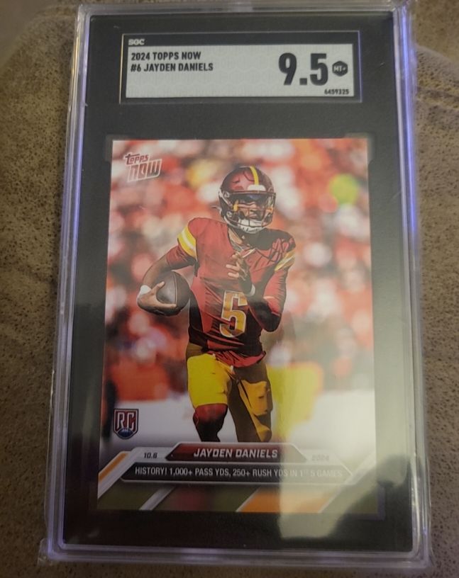 2024 Topps Now #6 Jayden Daniels — front