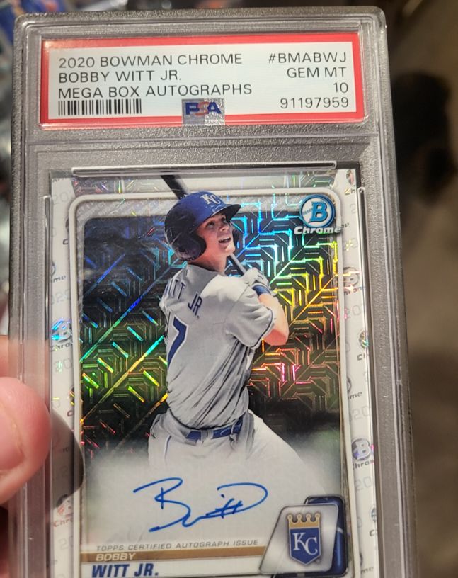 2020 Bowman Chrome #BMABWJ Bobby Witt Jr. — front