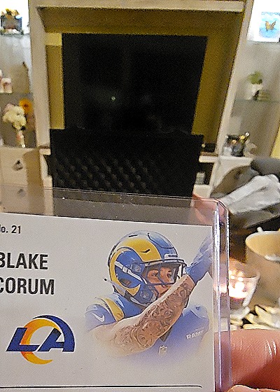 2024 Panini Contenders #21 Blake Corum Rookie Stallions — back
