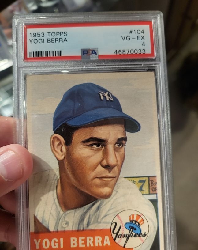 1953 Topps #104 Yogi Berra — front