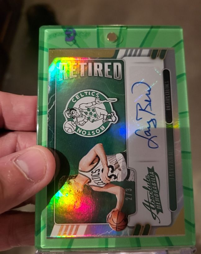 2020 Panini Absolute Memorabilia Retired #2/3 Larry Bird — front