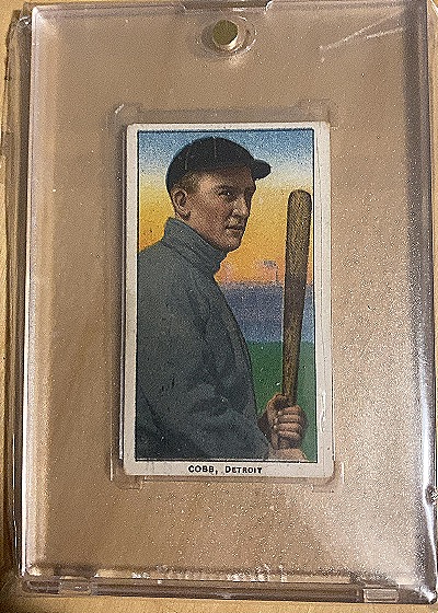 1909 T206 #350 Ty Cobb Bat Off Shoulder — front