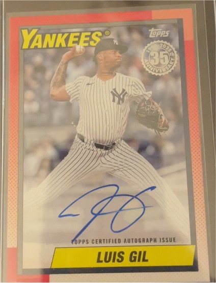 2025 Topps Series 2 1990 Topps Baseball Autographs #90B2-LG Luis Gil — front