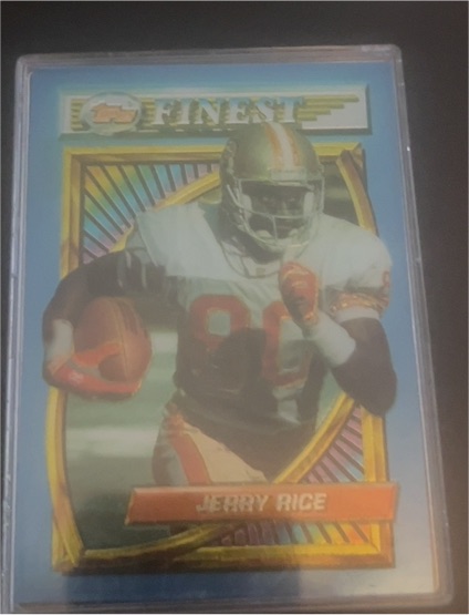 1994 Topps Finest #12 Jerry Rice — front