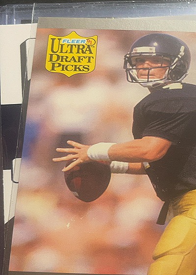 1991 Fleer Ultra Draft Picks #283 Brett Favre Rookie Card — front