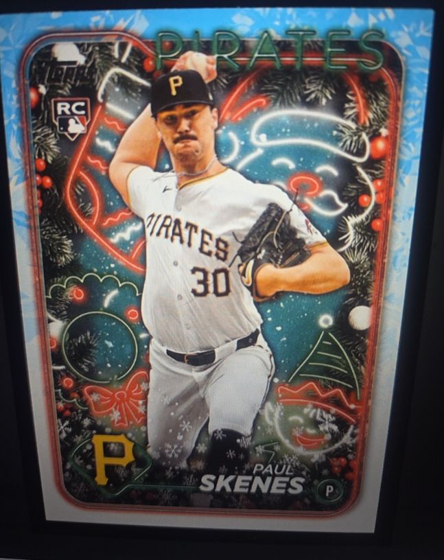 2024 Topps Holiday #H165 Paul Skenes Rookie Card — front