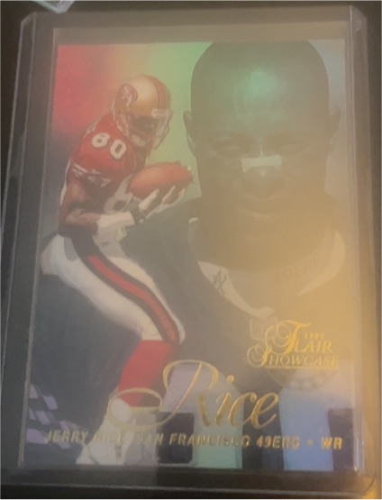 1997 Fleer Flair Showcase #32 Jerry Rice — front