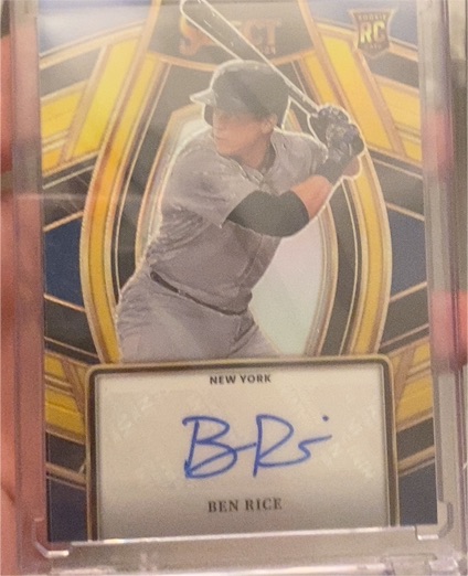 2024 Panini Select Signature Selections #SS-BR Ben Rice — front