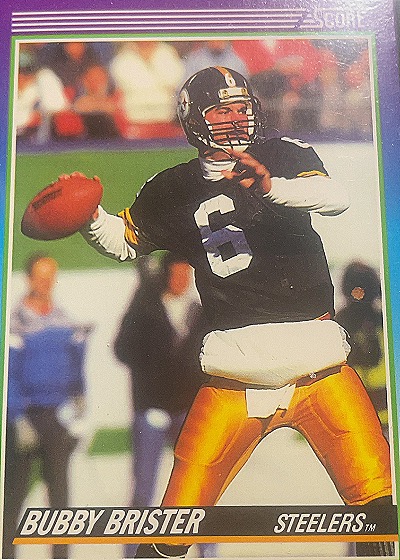 1990 Score #166 Bubby Brister — front