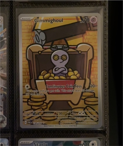 2023 Pokémon Paradox Rift #198 Gimmighoul — front