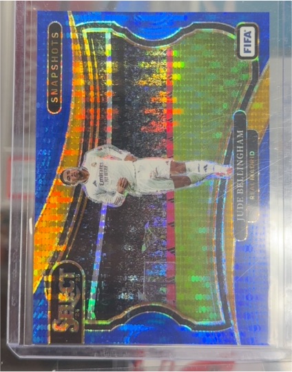 2024-25 Panini Select FIFA Jude Bellingham Snapshots Blue Pulsar SP #20 Real Madrid — front