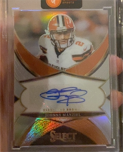 2024 Panini Select Signatures #SSP-JML Johnny Manziel — front