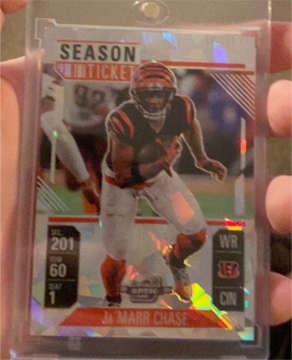 2024 Panini Contenders Optic Season Ticket #201 Ja'Marr Chase — front