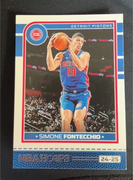 2024-25 Panini Hoops #24-25 Simone Fontecchio — front