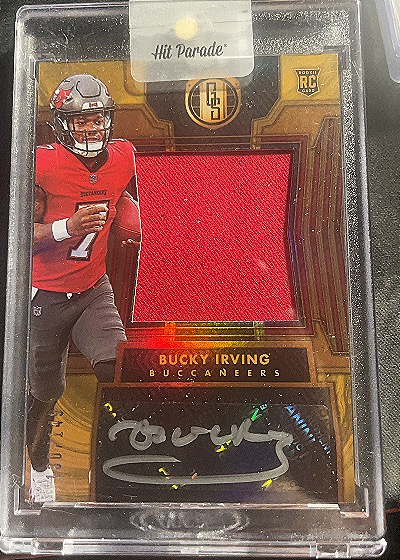 2024 Panini Gold Standard Bucky Irving Rookie Patch Auto — front
