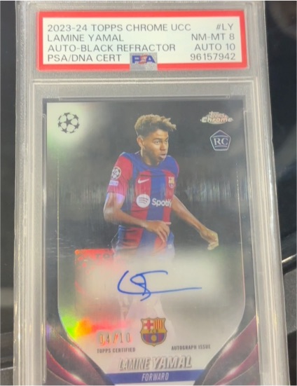2023-24 Topps Chrome UCC #LY Lamine Yamal — front