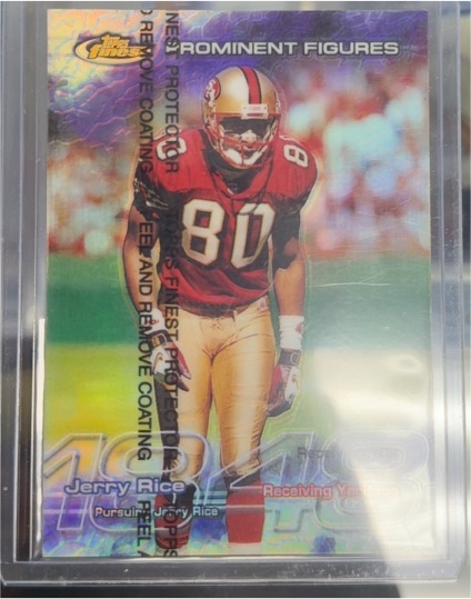 1996 Topps Finest #98 Jerry Rice — front