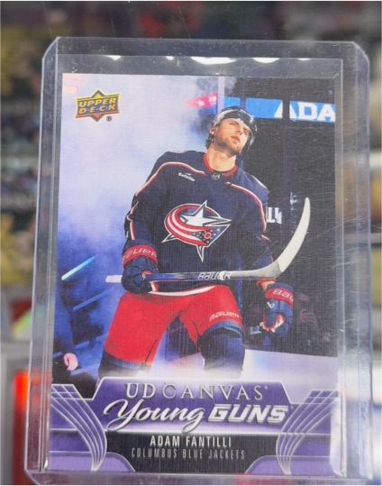 2023-24 Upper Deck Extended Series UD Canvas Young Guns #C373 Adam Fantilli — front