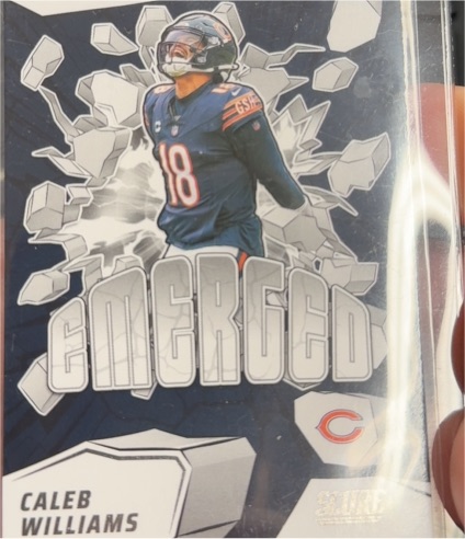 2025 Panini Score #11 Caleb Williams Emerged Chicago Bears — front